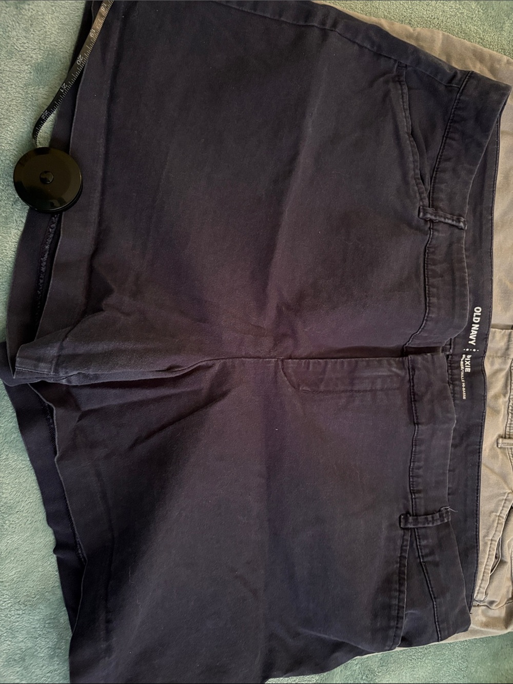 Old Navy Pixie Shorts Trio - Burgundy, Navy, Gray - Picture 4 of 9